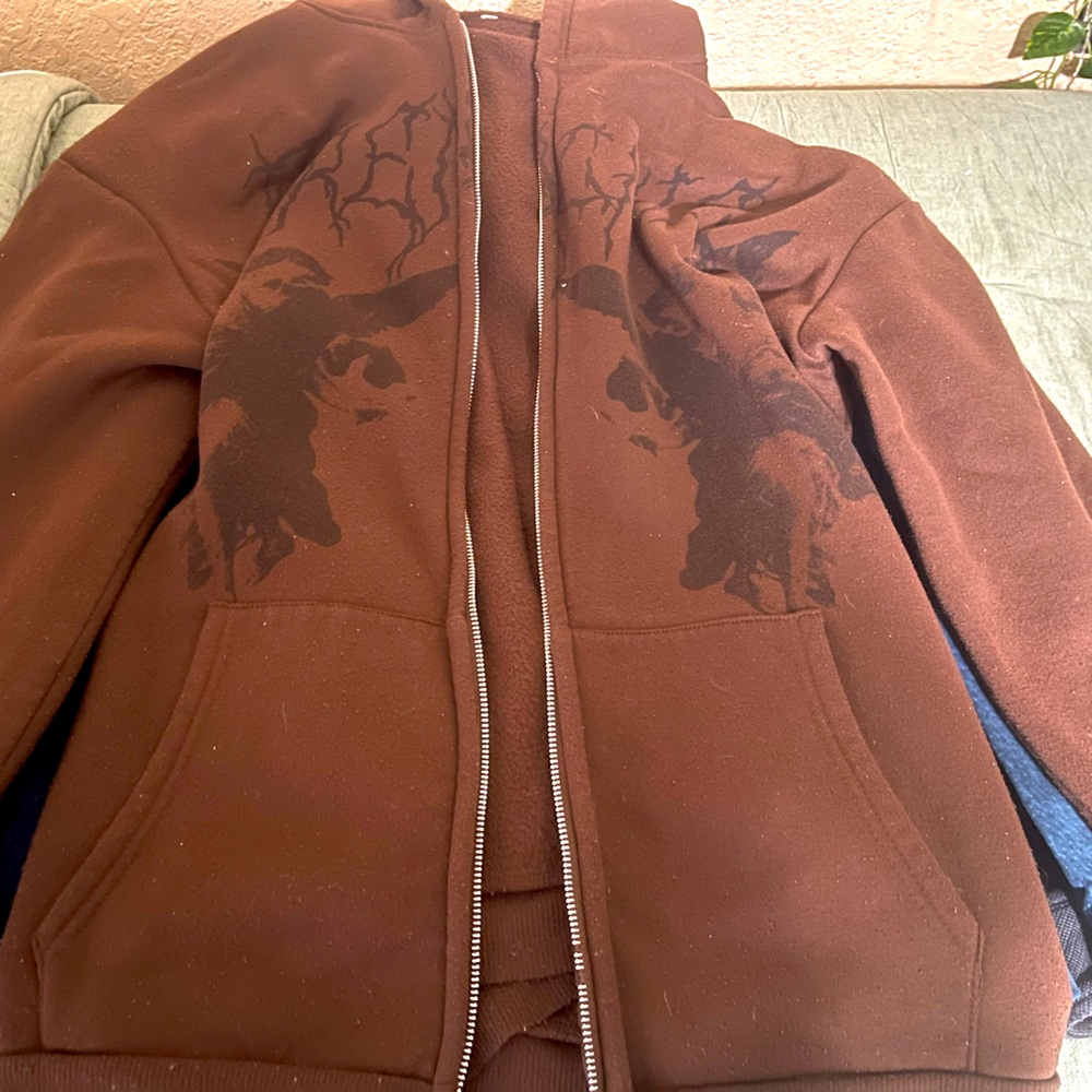 Y2K baggy zip up